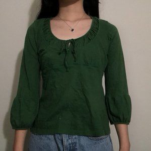 Super Cute Forest Green Blouse